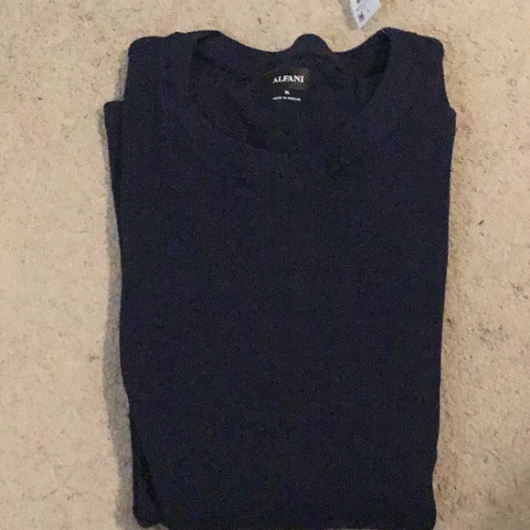 Alfani LS TEXTURED CREW TEE sweater - Picture 2 of 3